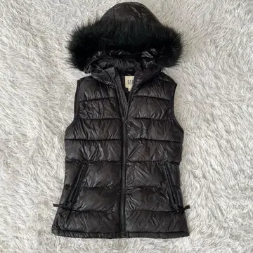 y2k archive GAP 퍼 다운 베스트 블랙 XS 올드 갭