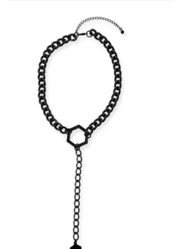 여왕벌 qb 럭셔리 체인 초커 블랙