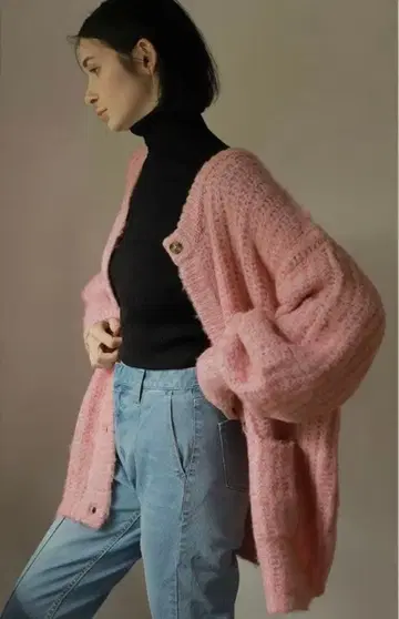 SOUAIRE 소아르 모헤어 볼륨 가디건 사콘 스즈노 씨 브랜드