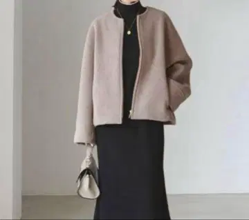 [택 포함 새상품급] NOBLE MTR 숏 케이프 블루종 38