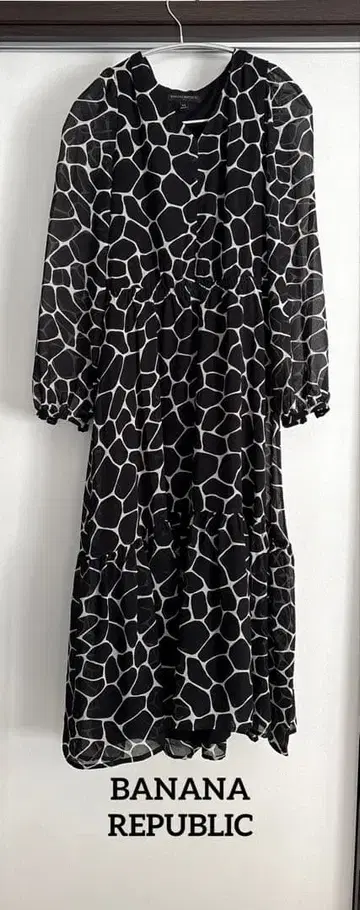 새상품급 BANANA REPUBLIC 긴팔 롱 원피스 XS