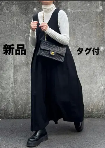 KBF BIG 플리츠 오버롤 스커트