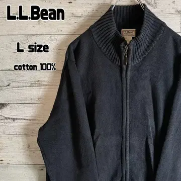 엘엘빈 풀 집업 코튼 니트 가디건 남성용 L 네이비 노움코어