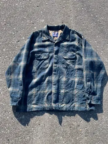 90s Pendleton Board Shirt 옴브레 체크 셔츠