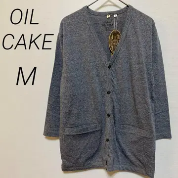 미사용 OIL CAKE 오일 케이크 남성용 가디건 그레이 M