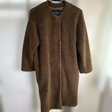 N. 내추럴 뷰티 베이직 보아 노카라 코트 M