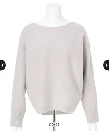 미사용 새상품 JUSGLITTY 울 캐시미어 돌먼 니트