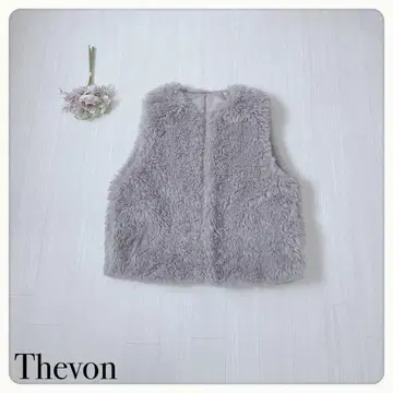 [] Thevon 제본 시프퍼 베스트 그레이지 럭셔리