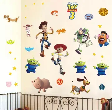 토이스토리 월 스티커 우디 버즈 벽 스티커 벽 씰 벽지