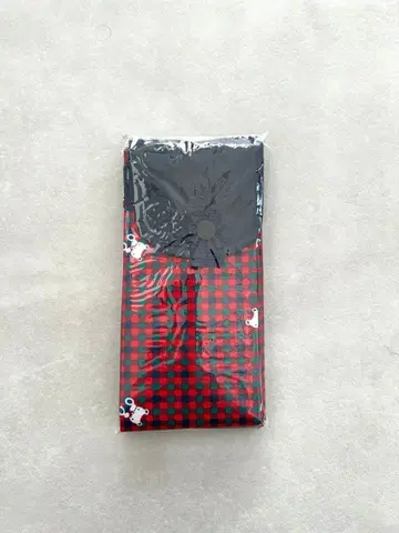 familiar Shupatto 에코백 빨간색 체크 M 사이즈