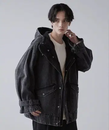 [ CLEL ] 밀리터리 디자인 마운틴 후드티 블랙 계열 1 S