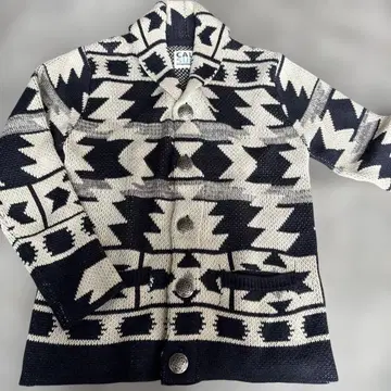 네이티브 무늬 니트 가디건 남성용 스웨터