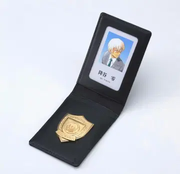 명탐정 코난 후루야 레이 경찰학교조 천연 가죽 패스 케이스