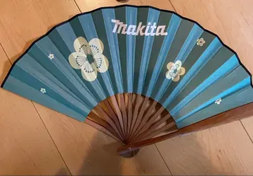 마끼다 해외 기념품 부채 파랑 1개 레어 케이스 없음