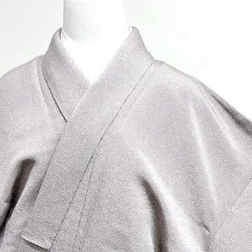 코몬 에도 코몬 도트 크레이프 원단 더스티 컬러 기모노 037k