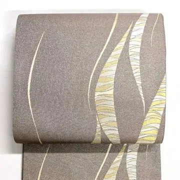 미착용 후쿠로 오비 은통시 요로케지마 류센 가로줄 기모노 오비 038k