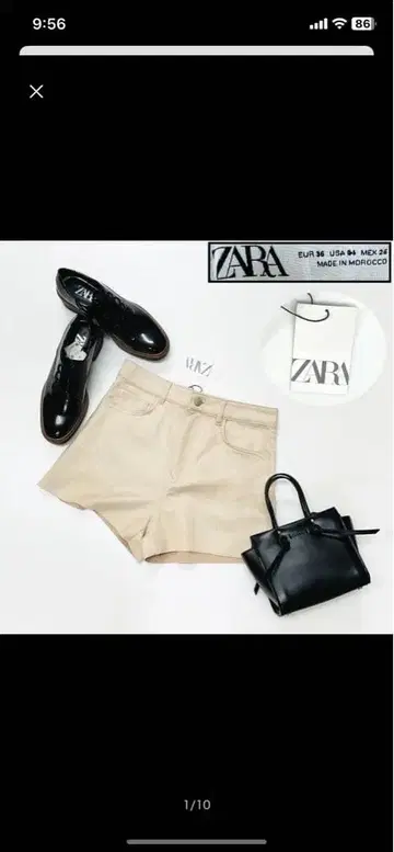 ZARA 베이지 숏팬츠 36