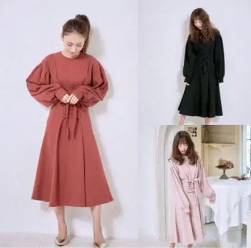 셰리모나 레이스업 맨투맨 원피스