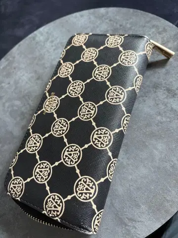 ANNE COQUINE JAPAN 장지갑 블랙 베이스 골드 블랙