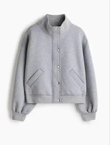 H&M 저지 자켓 XL 그레이 하이넥 맨투맨 트레이닝복