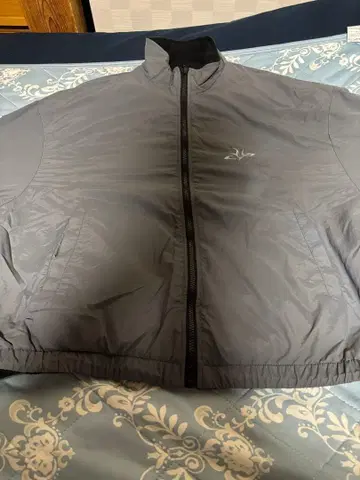 MSG 나일론 플리스 리버서블 드로코드 블루종 트랙 자켓