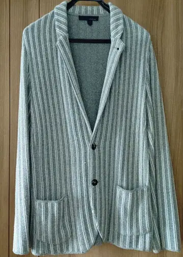 LARDINI 그레이 스트라이프 자켓