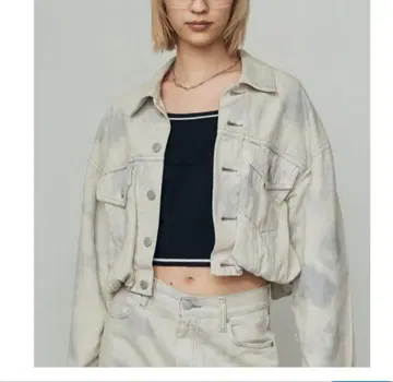 에모다 벌룬 컴팩트 데님 블루종