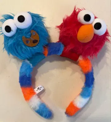 세서미 스트릿 머리띠 엘모 쿠키 몬스터