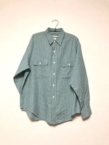 UNIQUE UNIFORM SUGAR CANE 깅엄 체크 셔츠