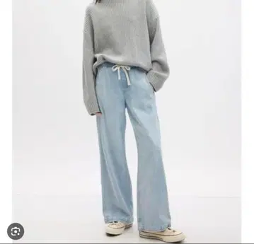 GAP 하이라이즈 와이드 풀온 데님 XS