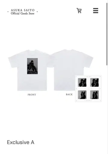 사이토 아스카 Exclusive A (T셔츠A+스티커 세트A)
