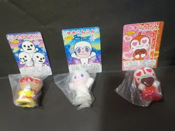 호빵맨과 눈의 요정, 짤랑이 손가락 인형 3개 세트