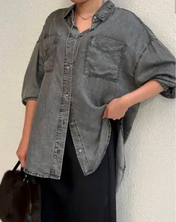 [ Jena espace merveilleux ] 텐셀 데님 셔츠 미사용