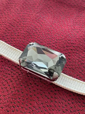 오비 고정 띠 스와로브스키제 크리스탈 블랙 다이아 컬러