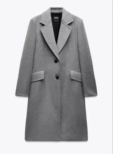 ZARA 소프트 코트 그레이 M