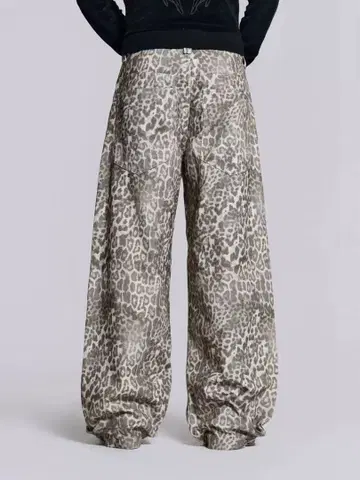 Jaded London 레오파드 무늬 와이드 팬츠 미사용 택 포함