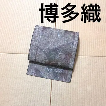 하카타 오리 그레이 계열 나고야 오비(약 24cm)