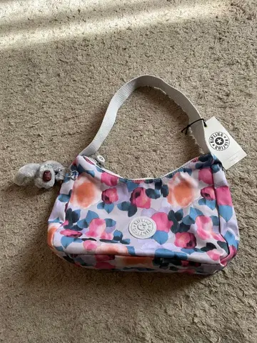 키플링 꽃무늬 나일론 파우치