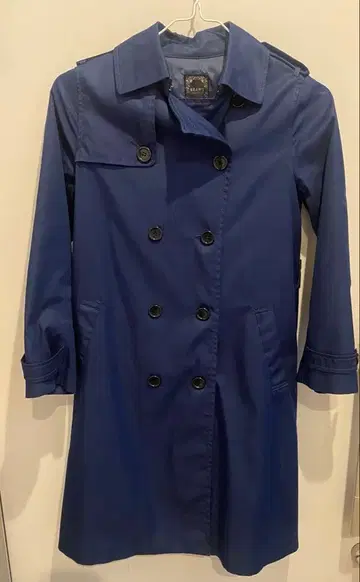 BEAMS HEART 네이비 트렌치코트