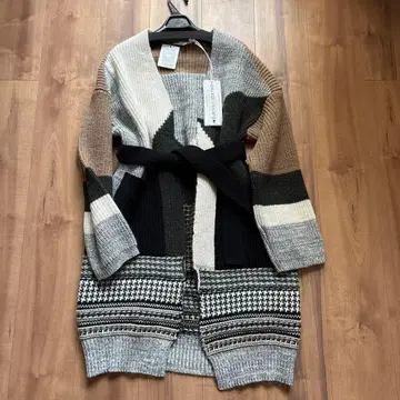 새상품 EUROPEAN CULTURE 롱 가디건 롱 니트 코트