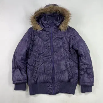 페어리 그런지 Y2K 퍼 자켓 짧은 기장 헤이세이 갸루 퍼플