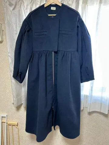 Bibiy 롱 코트 아우터 네이비