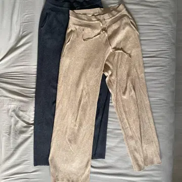 유니클로 워셔블 니트 리브 팬츠 XL 사이즈