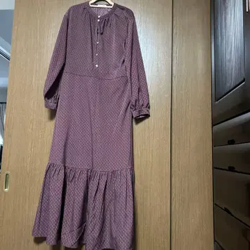 le.coeur blanc 퍼플 롱 원피스