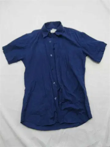 아네스베 옴 코튼 셔츠 네이비 남성용 1 사이즈