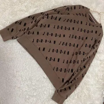 JORDAN 로고 맨투맨 브라운 L 캐주얼 올 패턴 돌려입기