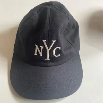 NYC 로고 자수 블랙 야구 모자