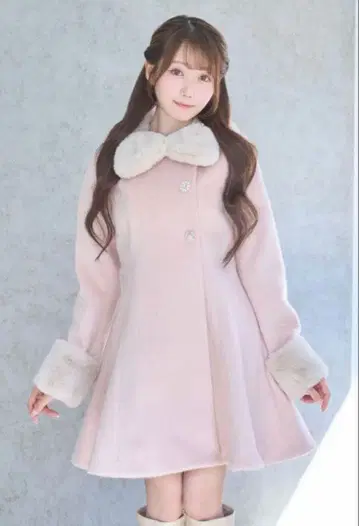 로제 뮤즈 로제뮤 Tippet set flare coat