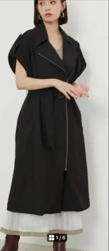 rienda 트렌치코트 타입 원피스