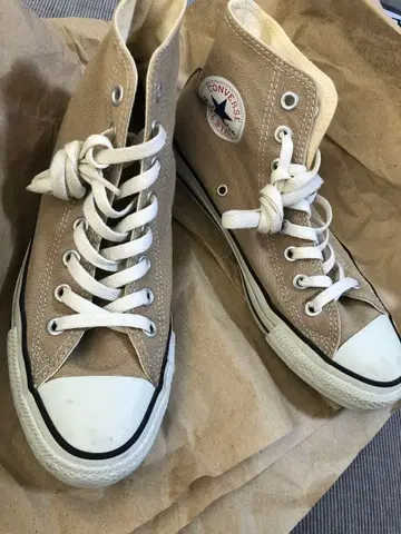 컨버스 올스타 하이컷 베이지 6 2분의 1 25cm